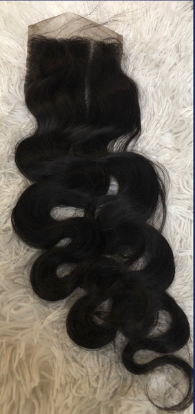 4x4 Brazilian Middle Part Closure