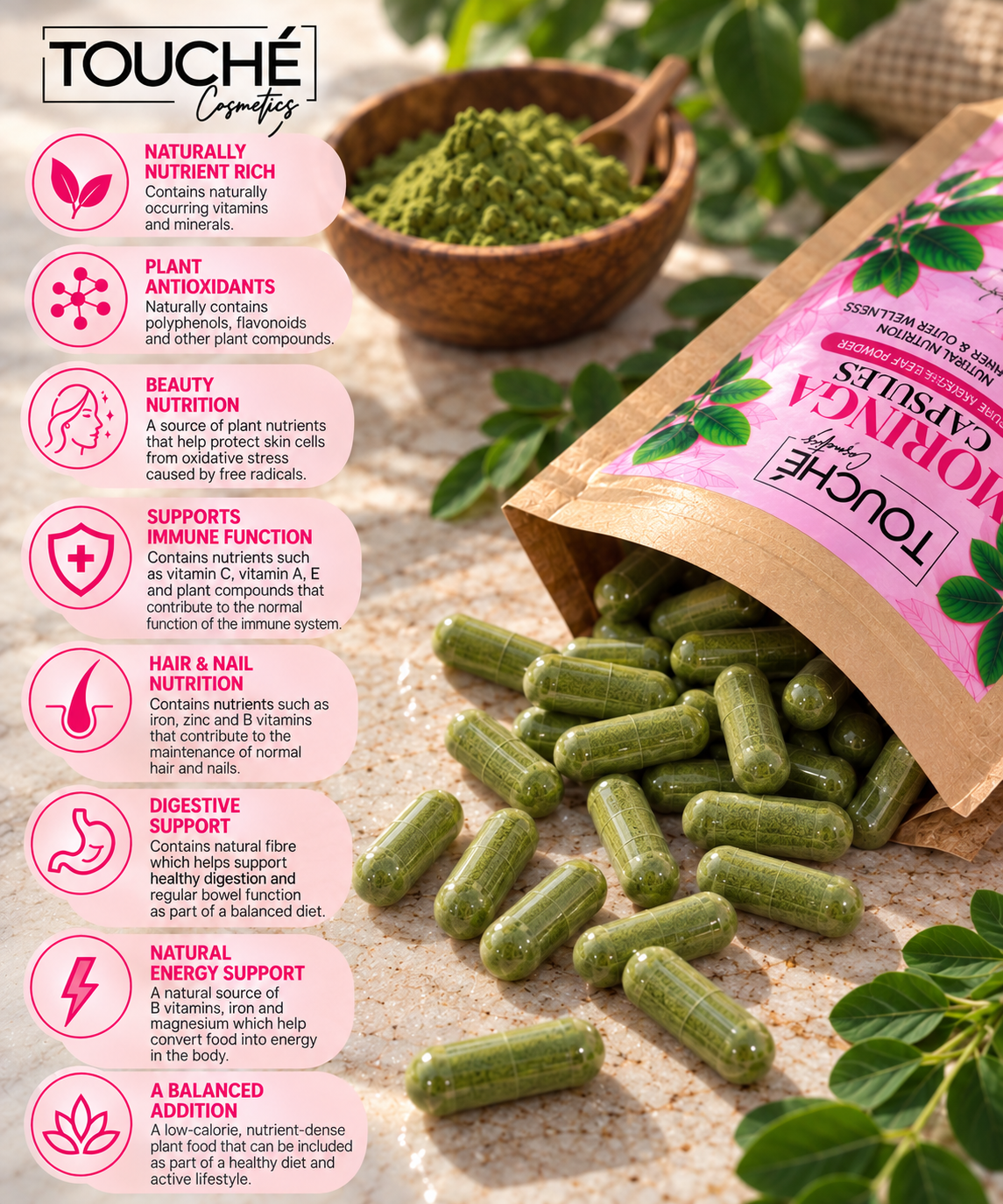 2 Packs Moringa Capsules