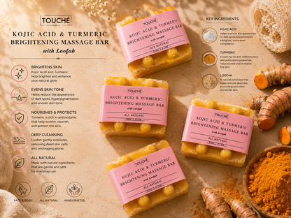 Kojic Acid & Turmeric Brightening Massage Bar