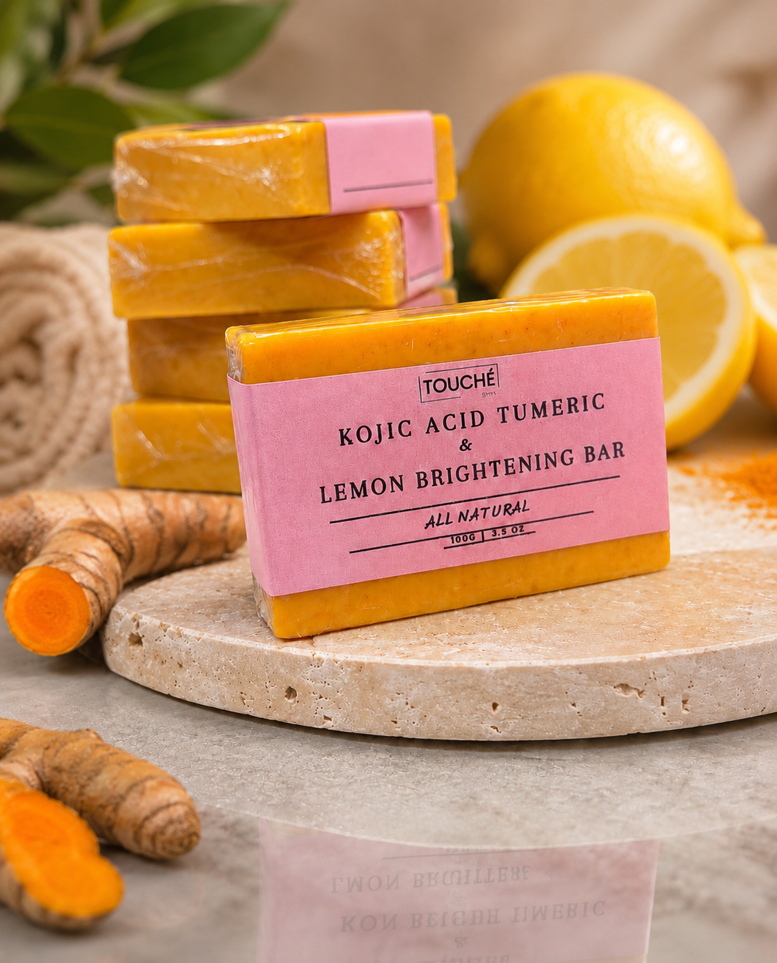 Kojic Acid Turmeric & Lemon Brightening Bar