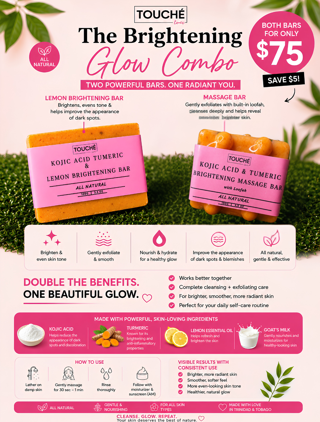 Kojic Acid & Turmeric Brightening Combo